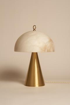  Matlight Milano Contemporary Italian Table Lamp Funghetto Alabaster and brass - 3290282