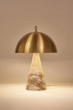  Matlight Milano Contemporary Italian Table Lamp Funghetto Alabaster and brass - 3290285