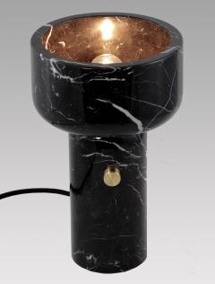  Matlight Milano E Elizarova for Matlight Italian Andromeda Black Marble Grand Cup Table Lamp - 1700062