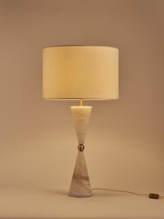  Matlight Milano Elegant Italian Alabaster Table Lamp Silhouette Satin brass - 3290245