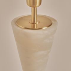  Matlight Milano Elegant Italian Alabaster Table Lamp Silhouette Satin brass - 3290247