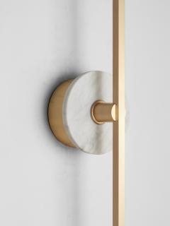  Matlight Milano Essential Italian Wall Sconce Grand Stick brass and Alabaster - 3302187