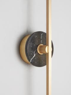  Matlight Milano Essential Italian Wall Sconce Grand Stick brass and Black Marquinha Marble - 3309585