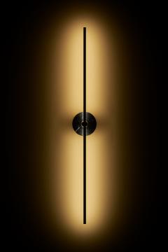  Matlight Milano Essential Italian Wall Sconce Grand Stick brass and Black Marquinha Marble - 3309586