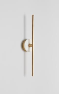  Matlight Milano Essential Italian Wall Sconce Stick Brass and Alabaster - 3286732