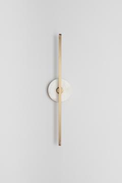  Matlight Milano Essential Italian Wall Sconce Stick Brass and Alabaster - 3286734