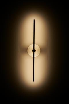  Matlight Milano Essential Italian Wall Sconce Stick Brass and Alabaster - 3286735