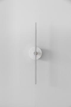  Matlight Milano Essential Italian Wall Sconce Stick Chrome and White Carrara Marble - 3283494