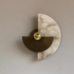  Matlight Milano Italian Art Deco Wall Sconce in Alabaster Levante  - 3290559