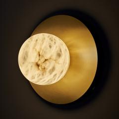  Matlight Milano Modern Italian Mini Alabaster Moon Sconce - 3290311