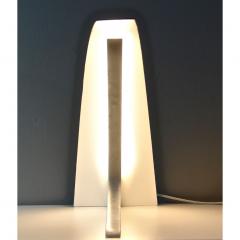  Matlight Milano S Rubertelli for Matlight Italian White Marble and Bronzed Aluminum Table Lamp - 1614310