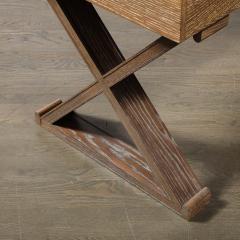  Mattaliano Modernist Limed Oak Frank X Base Desk by Mattaliano - 3752007
