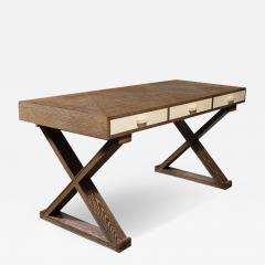  Mattaliano Modernist Limed Oak Frank X Base Desk by Mattaliano - 3755558