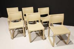  Matteograssi Six Tito Agnoli for Matteo Grassi Sistina Dining Chairs in Tan Leather - 2350186