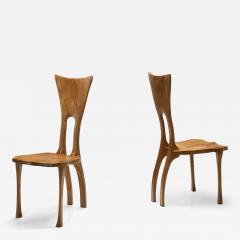  Mattes Nebeling Pair of Organic Elm Chairs by Mattes Nebeling Germany Early 21st Century - 4648662