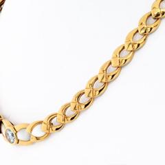  Mauboussin MAUBOUSSIN 18K YELLOW GOLD SINGLE DIAMOND OPEN LINK CHOCKER NECKLACE - 3078207