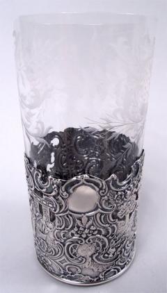  Mauser Mfg Co Set of 6 American Hanau Style Sterling Silver Highball Holders - 4084373