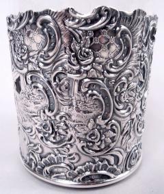  Mauser Mfg Co Set of 6 American Hanau Style Sterling Silver Highball Holders - 4084377