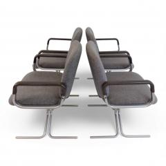  Mauser Waldeck Mauser Seat 150 4 piece set of dining conference chairs by Herbert Hirche 1970 - 4741548