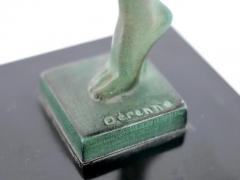  Max Le Verrier French Art Deco Dancer Sculpture by Alexandre Joseph Derenne for Max Le Verrier - 2985046