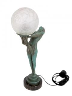  Max Le Verrier Important Art Deco Clart Sculpture Lamp Lueur Lumineuse from Max Le Verrier - 2985008