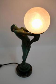  Max Le Verrier Important Art Deco Clart Sculpture Lamp Lueur Lumineuse from Max Le Verrier - 2985040