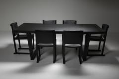  Maxalto Citterio black oak dining table Lucullo for Maxalto 2000s - 1911744