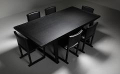  Maxalto Citterio black oak dining table Lucullo for Maxalto 2000s - 1911754