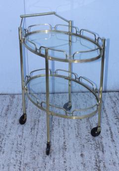 Maxwell Phillips 1950s Maxwell Phillips Signed Brass Bar Cart - 866460
