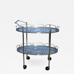  Maxwell Phillips 1950s Maxwell Phillips Signed Brass Bar Cart - 868759