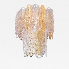  Mazzega Murano 1950s Spun Sugar Mazzega Chandelier - 679628