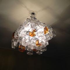  Mazzega Murano 1970s Mazzega Ceiling Light Flush Mount - 178728