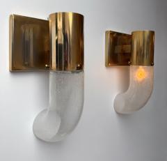  Mazzega Murano Brass Sconce Murano Glass by Aldo Nason for Mazzega Italy 1970s - 4370757