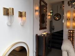  Mazzega Murano Brass Sconce Murano Glass by Aldo Nason for Mazzega Italy 1970s - 4370768