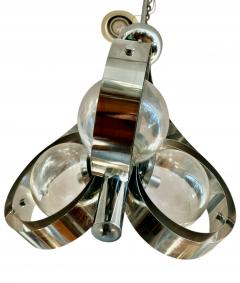  Mazzega Murano Chrome and Murano Glass chandelier by Mazzega - 4421282