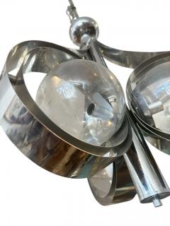  Mazzega Murano Chrome and Murano Glass chandelier by Mazzega - 4423019
