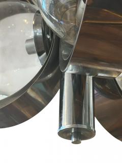  Mazzega Murano Chrome and Murano Glass chandelier by Mazzega - 4423021