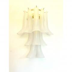  Mazzega Murano Contemporary Frosted Selle Murano Glass Wall Sconce in Mazzega Style - 4735707
