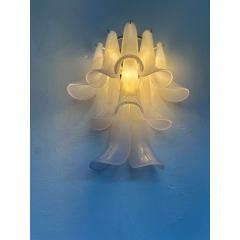  Mazzega Murano Contemporary Frosted Selle Murano Glass Wall Sconce in Mazzega Style - 4735708