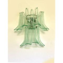  Mazzega Murano Contemporary Green Wather Murano Glass Selle Wall Sconces in Mazzega Style - 4385638