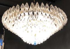  Mazzega Murano Extraordinary Large Poliedri Murano Glass Ceiling Light or Chandelier - 1817005