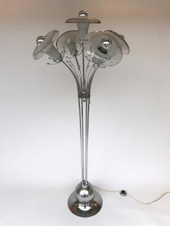  Mazzega Murano Floor Lamp Flower Murano Glass and Metal Italy 1970s - 522124