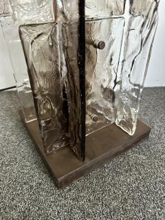  Mazzega Murano Floor Lamp LT379 Murano Glass and Brass by Carlo Nason for Mazzega Italy 1970s - 4025616