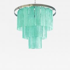  Mazzega Murano Italian Murano Glass Sputnik Chandelier Mazzega Inspired Sea Green - 4493313