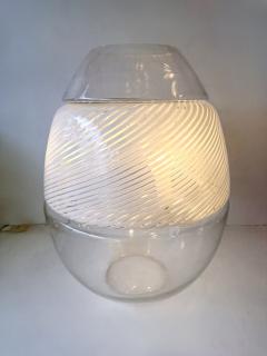  Mazzega Murano LT 353 Egg Lamp Vase Murano Glass by Mazzega Italy 1970s - 4553674