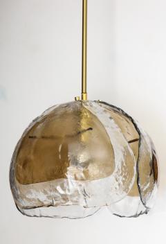  Mazzega Murano Large Three Glass Panel Pendant light by Mazzega - 938907