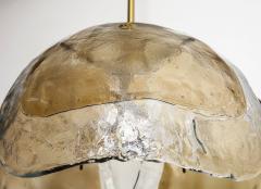  Mazzega Murano Large Three Glass Panel Pendant light by Mazzega - 938920