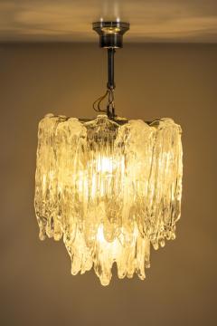  Mazzega Murano Mazzega Chandelier in Ghiaccio Murano Glass Italy 1950s - 3736269