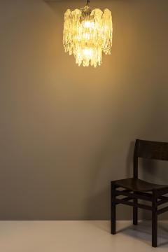  Mazzega Murano Mazzega Chandelier in Ghiaccio Murano Glass Italy 1950s - 3736270