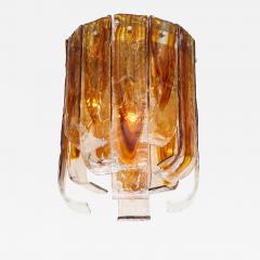  Mazzega Murano Mazzega Clear Amber Flush Mount - 758140